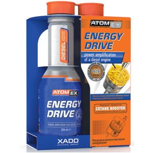 Cetane Booster Aditivo - ATOMEX Energy Drive Diesel - Aditivo que mejora el rendimiento del coche