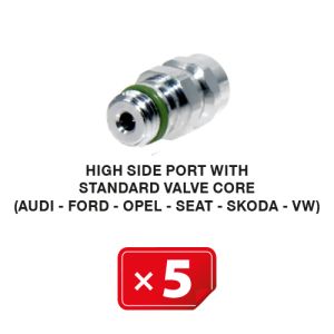Boquilla lado Alta Presión con válvula larga estándar (Audi-Ford-Opel-Seat-Skoda-VW) (5 uds.)